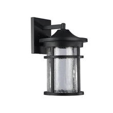Load image into Gallery viewer, RADIANCE goods Embedded LED Textured Black Outdoor Wall Sconce 15" Tall