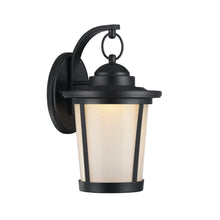 Load image into Gallery viewer, 22L67-BK13OD RADIANCE goods Embedded LED Textured Black Outdoor Wall Sconce 13" Tall