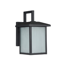 Load image into Gallery viewer, RADIANCE goods Embedded LED Textured Black Outdoor Wall Sconce 11" Tall