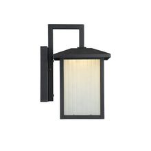 Load image into Gallery viewer, RADIANCE goods Embedded LED Textured Black Outdoor Wall Sconce 11" Tall