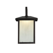 Load image into Gallery viewer, RADIANCE goods Embedded LED Rubbed Bronze Outdoor Wall Sconce 11" Tall