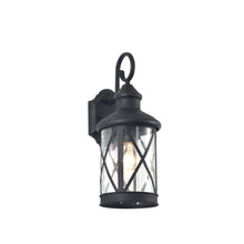 Load image into Gallery viewer, RADIANCE goods 1 Light Black Outdoor Wall Sconce 16" Tall