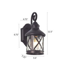 Load image into Gallery viewer, RADIANCE goods 1 Light Rubbed Bronze Outdoor Wall Sconce 11" Tall