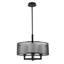Load image into Gallery viewer, RADIANCE goods Transitional 4 Light Rubbed Bronze Ceiling Pendant 19" Wide
