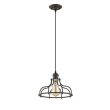 Load image into Gallery viewer, RADIANCE goods Industrial-Style 1 Light Rubbed Bronze Ceiling Pendant 10" Wide