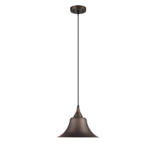 Load image into Gallery viewer, RADIANCE goods Industrial 1 Light Rubbed Bronze Ceiling Pendant 11.5" Wide