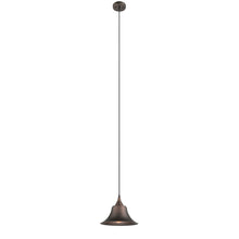 Load image into Gallery viewer, RADIANCE goods Industrial 1 Light Rubbed Bronze Ceiling Pendant 11.5" Wide
