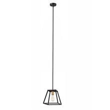 Load image into Gallery viewer, RADIANCE goods Industrial 1 Light Textured Black Ceiling Pendant 10" Wide
