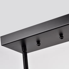 Load image into Gallery viewer, RADIANCE goods Industrial 5 Light Textured Black Island Pendant 38" Wide