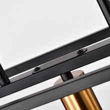 Load image into Gallery viewer, RADIANCE goods Industrial 5 Light Textured Black Island Pendant 38" Wide