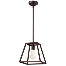 Load image into Gallery viewer, RADIANCE goods Industrial 1 Light Rubbed Bronze Ceiling Pendant 10" Wide