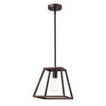 Load image into Gallery viewer, RADIANCE goods Industrial 1 Light Rubbed Bronze Ceiling Pendant 10" Wide