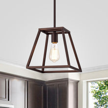Load image into Gallery viewer, RADIANCE goods Industrial 1 Light Rubbed Bronze Ceiling Pendant 10" Wide