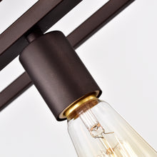 Load image into Gallery viewer, RADIANCE goods Industrial 5 Light Oil Rubbed Bronze Island Pendant 38" Wide