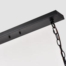 Load image into Gallery viewer, RADIANCE goods Industrial 5 Light Textured Black Island Pendant 36" Wide