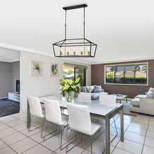 Load image into Gallery viewer, RADIANCE goods Industrial 5 Light Textured Black Island Pendant 36" Wide