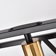 Load image into Gallery viewer, RADIANCE goods Industrial 5 Light Textured Black Island Pendant 35" Wide