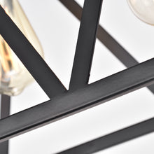 Load image into Gallery viewer, RADIANCE goods Industrial 5 Light Textured Black Island Pendant 35" Wide