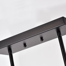 Load image into Gallery viewer, RADIANCE goods Industrial 5 Light Textured Black Island Pendant 35" Wide