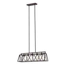 Load image into Gallery viewer, RADIANCE goods Industrial 5 Light Oil Rubbed Bronze Island Pendant 35" Wide