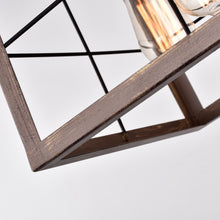 Load image into Gallery viewer, RADIANCE goods Industrial 4 Light Ancient Wood Ceiling Pendant 16" Wide