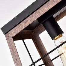 Load image into Gallery viewer, RADIANCE goods Industrial 5 Light Ancient Wood Island Pendant 35" Wide