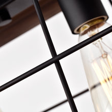 Load image into Gallery viewer, RADIANCE goods Industrial 5 Light Ancient Wood Island Pendant 35" Wide