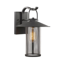 Load image into Gallery viewer, RADIANCE goods 1 Light Textured Black Outdoor Wall Sconce 14" Tall