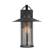 Load image into Gallery viewer, RADIANCE goods 1 Light Textured Black Outdoor Wall Sconce 14" Tall