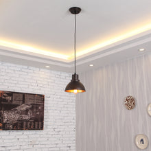 Load image into Gallery viewer, RADIANCE goods Industrial 1 Light Rubbed Bronze Ceiling Pendant 8" Wide