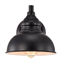 Load image into Gallery viewer, RADIANCE goods 1 Light Textured Black Indoor Wall Sconce 8" Wide