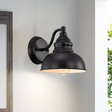 Load image into Gallery viewer, RADIANCE goods 1 Light Textured Black Indoor Wall Sconce 8" Wide