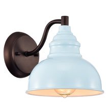 Load image into Gallery viewer, RADIANCE goods 1 Light Oil Rubbed Bronze/White Indoor Wall Sconce 8" Wide