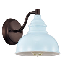 Load image into Gallery viewer, RADIANCE goods 1 Light Oil Rubbed Bronze/White Indoor Wall Sconce 8" Wide