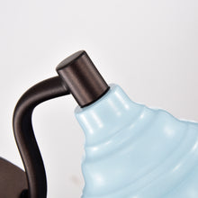 Load image into Gallery viewer, RADIANCE goods 1 Light Oil Rubbed Bronze/White Indoor Wall Sconce 8" Wide