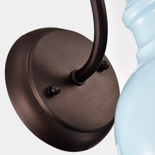 Load image into Gallery viewer, RADIANCE goods 1 Light Oil Rubbed Bronze/White Indoor Wall Sconce 8" Wide