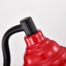 Load image into Gallery viewer, RADIANCE goods 1 Light Matte Black and Red Indoor Wall Sconce 8" Wide