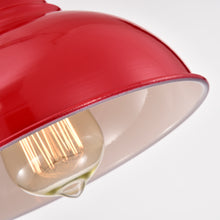 Load image into Gallery viewer, RADIANCE goods 1 Light Matte Black and Red Indoor Wall Sconce 8" Wide