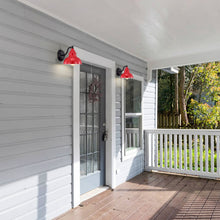 Load image into Gallery viewer, RADIANCE goods 1 Light Matte Black and Red Indoor Wall Sconce 8" Wide