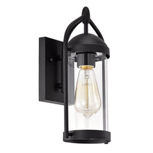 Load image into Gallery viewer, RADIANCE goods 1 Light Textured Black Outdoor Wall Sconce 13" Tall