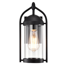 Load image into Gallery viewer, RADIANCE goods 1 Light Textured Black Outdoor Wall Sconce 13" Tall