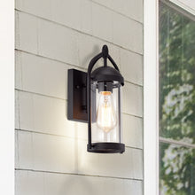 Load image into Gallery viewer, RADIANCE goods 1 Light Textured Black Outdoor Wall Sconce 13" Tall