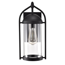 Load image into Gallery viewer, RADIANCE goods 1 Light Textured Black Outdoor Wall Sconce 15" Tall