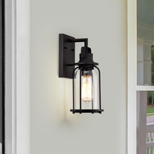 Load image into Gallery viewer, RADIANCE goods 1 Light Textured Black Outdoor Wall Sconce 13" Tall