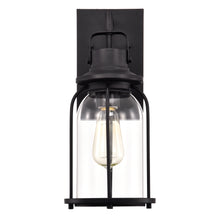 Load image into Gallery viewer, RADIANCE goods 1 Light Textured Black Outdoor Wall Sconce 15" Tall