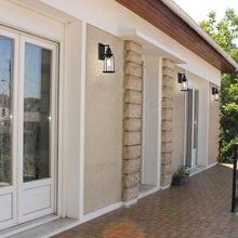 Load image into Gallery viewer, RADIANCE goods 1 Light Textured Black Outdoor Wall Sconce 15" Tall