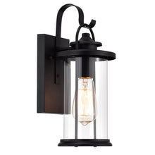 Load image into Gallery viewer, RADIANCE goods 1 Light Textured Black Outdoor Wall Sconce 13" Tall