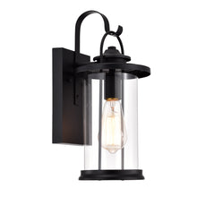 Load image into Gallery viewer, RADIANCE goods 1 Light Textured Black Outdoor Wall Sconce 15" Tall