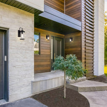 Load image into Gallery viewer, RADIANCE goods 1 Light Textured Black Outdoor Wall Sconce 15" Tall