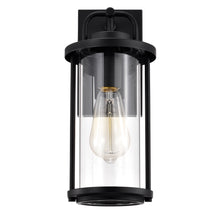 Load image into Gallery viewer, RADIANCE goods 1 Light Textured Black Outdoor Wall Sconce 13" Tall